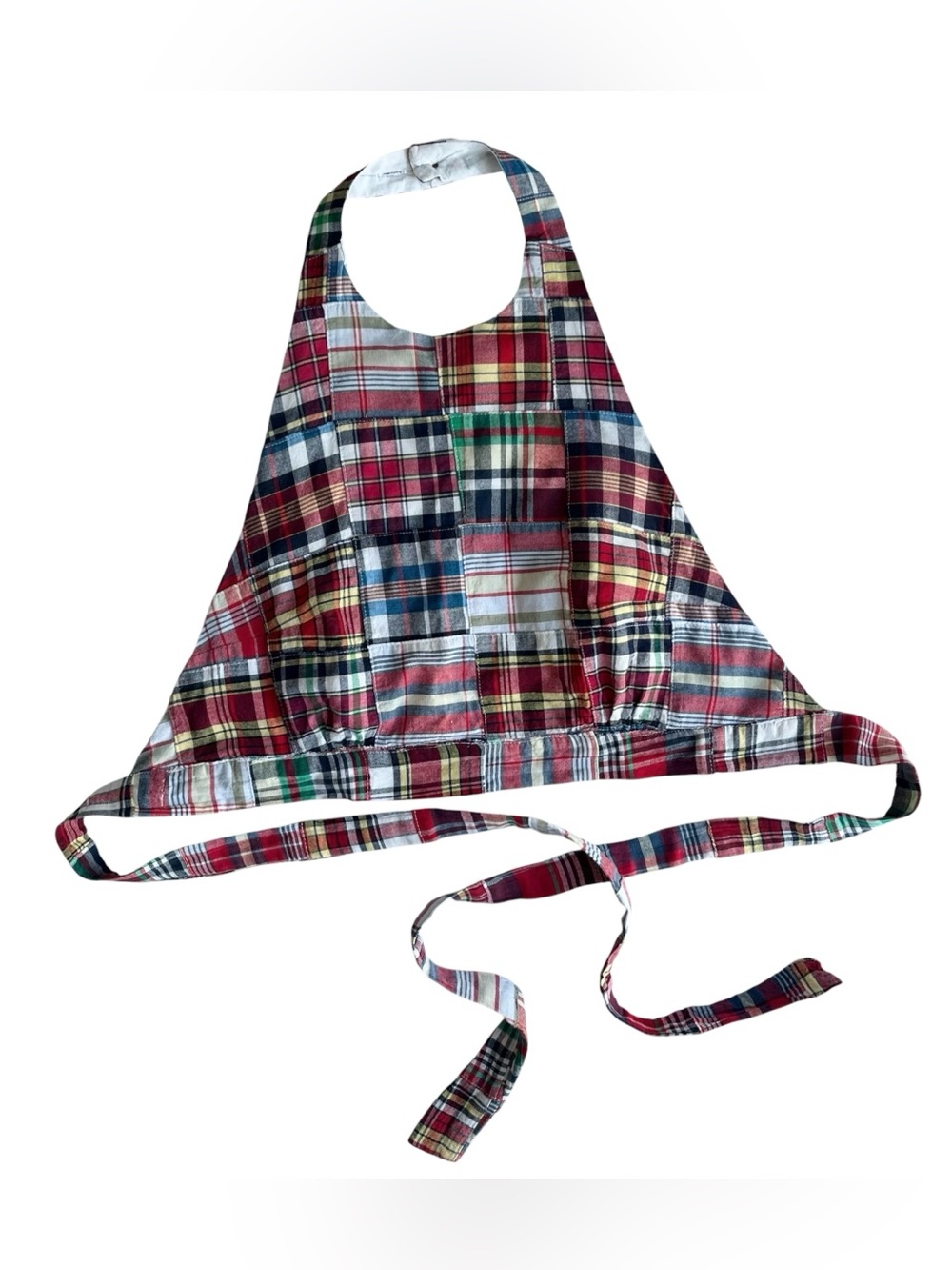 Urban Outfitters Virginia Plaid Patchwork Halter Top Crop Top Medium Festival